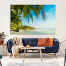 Peaceful Tropical Beach Wall Art Canvas Print – Palm Trees by MyGreatCanvas | Canvas Wall Art Prints | Photo Prints & Wall Decor