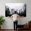 Foggy Forest Wall Art Canvas Print – Mountain Woodland by MyGreatCanvas | Canvas Wall Art Prints | Photo Prints & Wall Decor