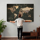 Custom Push Pin World Map Wall Art – Personalized Travel by MyGreatCanvas | Canvas Wall Art Prints | Photo Prints & Wall Decor