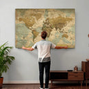 Personalized Custom World Map Wall Art Print – Add Your