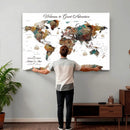 Customizable Framed World Map Canvas Print – Personalized by MyGreatCanvas | Canvas Wall Art Prints | Photo Prints & Wall Decor