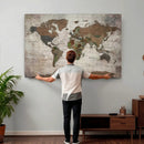 World Map Canvas Print – Framed Detailed Map of the World by MyGreatCanvas | Canvas Wall Art Prints | Photo Prints & Wall Decor