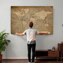 World Map Canvas Print – Framed Travel Map Wall Art for by MyGreatCanvas | Canvas Wall Art Prints | Photo Prints & Wall Decor
