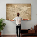 Colorful Watercolor World Map Canvas Wall Art – Framed by MyGreatCanvas | Canvas Wall Art Prints | Photo Prints & Wall Decor