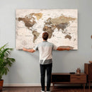 World Map Canvas Print – Framed Travel Map Wall Art for by MyGreatCanvas | Canvas Wall Art Prints | Photo Prints & Wall Decor