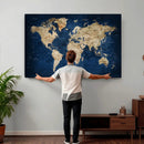 World Map Canvas Print – Framed Travel Map Wall Art for by MyGreatCanvas | Canvas Wall Art Prints | Photo Prints & Wall Decor
