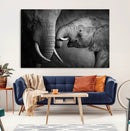 Elephant Family Wall Art Canvas, Framed Elephant Family by MyGreatCanvas | Canvas Wall Art Prints | Photo Prints & Wall Decor