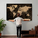 World Map Canvas Print – Detailed Map of the World Wall Art