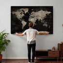 Detailed World Map Wall Art Print - Large Framed World Map