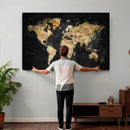 World Map Canvas Wall Art with Famous Landmarks – Framed by MyGreatCanvas | Canvas Wall Art Prints | Photo Prints & Wall Decor