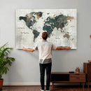 World Map Canvas Print – Framed Travel Map Wall Art for by MyGreatCanvas | Canvas Wall Art Prints | Photo Prints & Wall Decor