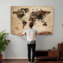 World Map Wall Art Canvas Print by MyGreatCanvas | Canvas Wall Art Prints | Photo Prints & Wall Decor