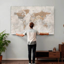Detailed World Map Wall Art Canvas Print for Home and Office Decor by MyGreatCanvas | Canvas Wall Art Prints | Photo Prints & Wall Decor