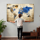 World Map Canvas Print – Colorful Abstract Travel Map, by MyGreatCanvas | Canvas Wall Art Prints | Photo Prints & Wall Decor