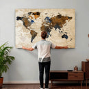 World Map Canvas Print – Framed Travel Map Wall Art for by MyGreatCanvas | Canvas Wall Art Prints | Photo Prints & Wall Decor