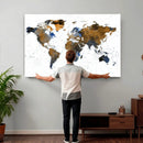 Colorful Watercolor World Map Canvas Wall Art – Framed by MyGreatCanvas | Canvas Wall Art Prints | Photo Prints & Wall Decor