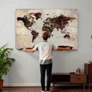 World Map Canvas Triptych – Colorful Global Wall Art for by MyGreatCanvas | Canvas Wall Art Prints | Photo Prints & Wall Decor