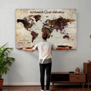 Custom Push Pin Map Wall Art Canvas Print – Personalized by MyGreatCanvas | Canvas Wall Art Prints | Photo Prints & Wall Decor