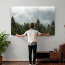 Misty Mountain Forest Wall Art Canvas Print by MyGreatCanvas | Canvas Wall Art Prints | Photo Prints & Wall Decor