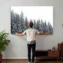 Misty Mountain Forest Canvas Print, Foggy Pine Trees Nature by MyGreatCanvas | Canvas Wall Art Prints | Photo Prints & Wall Decor