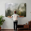 Misty Mountain Canvas Print, Foggy Pine Trees Nature Wall by MyGreatCanvas | Canvas Wall Art Prints | Photo Prints & Wall Decor