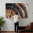 Abstract Tree Ring Wall Art Print – Natural Rustic Wood by MyGreatCanvas | Canvas Wall Art Prints | Photo Prints & Wall Decor