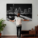 Austin Skyline Wall Art Canvas Print, Austin Downtown Night by MyGreatCanvas | Canvas Wall Art Prints | Photo Prints & Wall Decor
