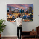 Baltimore Skyline Wall Art Canvas Print, Baltimore Downtown by MyGreatCanvas | Canvas Wall Art Prints | Photo Prints & Wall Decor