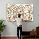 Farmhouse Texas Longhorn Wall Art Canvas Print - Abstract by MyGreatCanvas | Canvas Wall Art Prints | Photo Prints & Wall Decor