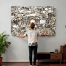 Texas Longhorn Cow Farmhouse Animals Wall Art Canvas Print - by MyGreatCanvas | Canvas Wall Art Prints | Photo Prints & Wall Decor