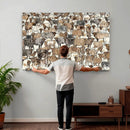 Abstract Longhorn Wall Art Canvas Print - Cow Animal Drawing by MyGreatCanvas | Canvas Wall Art Prints | Photo Prints & Wall Decor