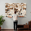 Large Longhorn Wall Art Canvas Print - Abstract Cow Animal by MyGreatCanvas | Canvas Wall Art Prints | Photo Prints & Wall Decor