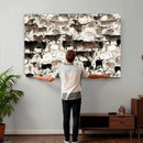 Abstract Texas Longhorn Print - Longhorn Herd Print for by MyGreatCanvas | Canvas Wall Art Prints | Photo Prints & Wall Decor