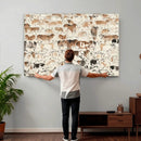 Farmhouse Longhorn Wall Art Canvas Print - Abstract Farm by MyGreatCanvas | Canvas Wall Art Prints | Photo Prints & Wall Decor
