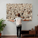 Abstract Longhorn Wall Art Canvas Print - Farm Animal by MyGreatCanvas | Canvas Wall Art Prints | Photo Prints & Wall Decor