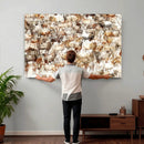 Farmhouse Bighorn Sheep Wall Art Canvas Print - Abstract by MyGreatCanvas | Canvas Wall Art Prints | Photo Prints & Wall Decor