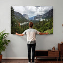 Yosemite Valley Wall Art Canvas Print – Misty Mountain by MyGreatCanvas | Canvas Wall Art Prints | Photo Prints & Wall Decor