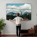 Mountain Forest Wall Art Canvas Print, Alpine Pine Tree by MyGreatCanvas | Canvas Wall Art Prints | Photo Prints & Wall Decor