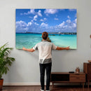 Caribbean Ocean Pier Seascape Wall Art Canvas Print, by MyGreatCanvas | Canvas Wall Art Prints | Photo Prints & Wall Decor