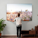Lavender Field Wall Art Canvas Print, Butterfly Floral by MyGreatCanvas | Canvas Wall Art Prints | Photo Prints & Wall Decor