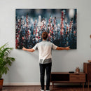 Winter Heather Wall Art Canvas Print, Frosted Floral Nature by MyGreatCanvas | Canvas Wall Art Prints | Photo Prints & Wall Decor