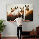 Wild Horse Herd Wall Art Canvas Print, Natural Horse by MyGreatCanvas | Canvas Wall Art Prints | Photo Prints & Wall Decor