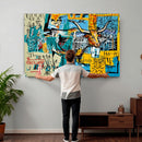 Basquiat Style Bird Bull Graffiti Wall Art Canvas Print, by MyGreatCanvas | Canvas Wall Art Prints | Photo Prints & Wall Decor