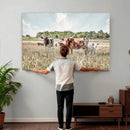 Texas Longhorn Cattle Wall Art Canvas Print, Rustic Ranch by MyGreatCanvas | Canvas Wall Art Prints | Photo Prints & Wall Decor