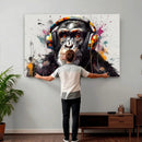 Dj Monkey Wall Art Canvas Print – Colorful Pop Art Banksy by MyGreatCanvas | Canvas Wall Art Prints | Photo Prints & Wall Decor