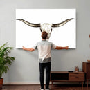 Longhorn Skull Wall Art Canvas Print – Rustic Western by MyGreatCanvas | Canvas Wall Art Prints | Photo Prints & Wall Decor
