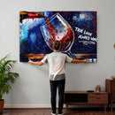 Red Wine Splash Abstract Wall Art Canvas Print, Modern Wine by MyGreatCanvas | Canvas Wall Art Prints | Photo Prints & Wall Decor