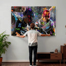 Graffiti Baseball Player Street Art Wall Art Canvas Print by MyGreatCanvas | Canvas Wall Art Prints | Photo Prints & Wall Decor