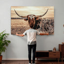 Texas Longhorn Wall Art Canvas Print – Western Cattle Ranch by MyGreatCanvas | Canvas Wall Art Prints | Photo Prints & Wall Decor