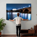 Washington DC Wall Art Canvas Print – Lincoln Memorial Night by MyGreatCanvas | Canvas Wall Art Prints | Photo Prints & Wall Decor